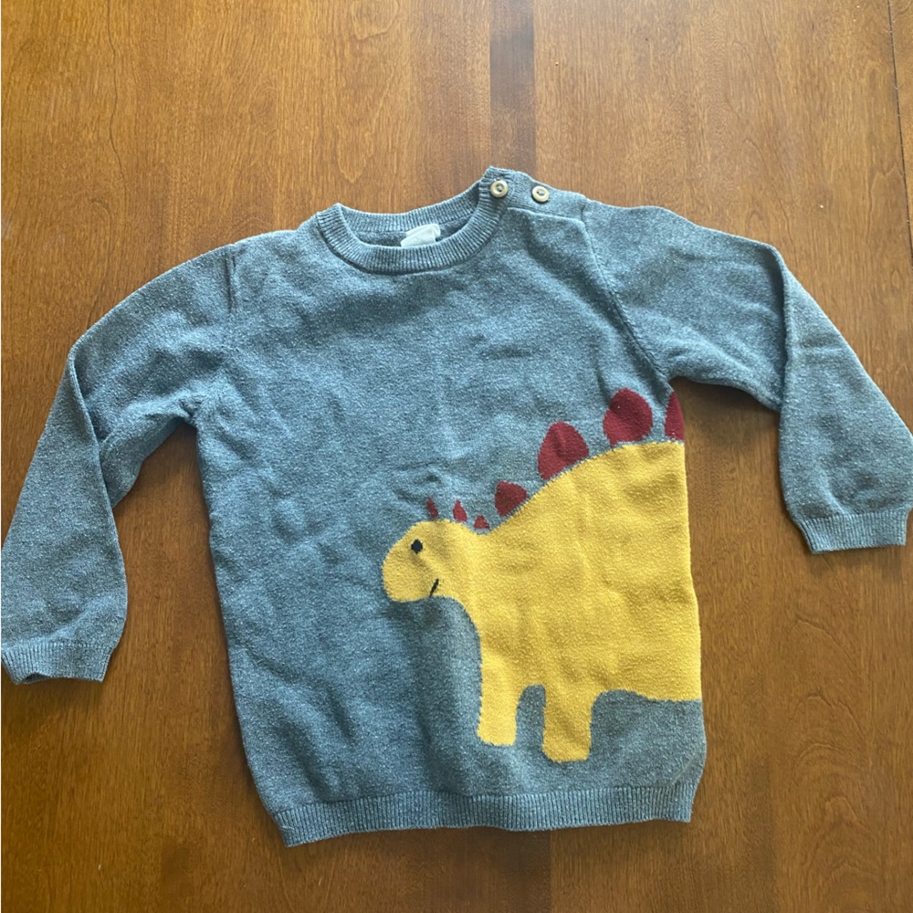 H&M Dino Sweater, Size: 3T